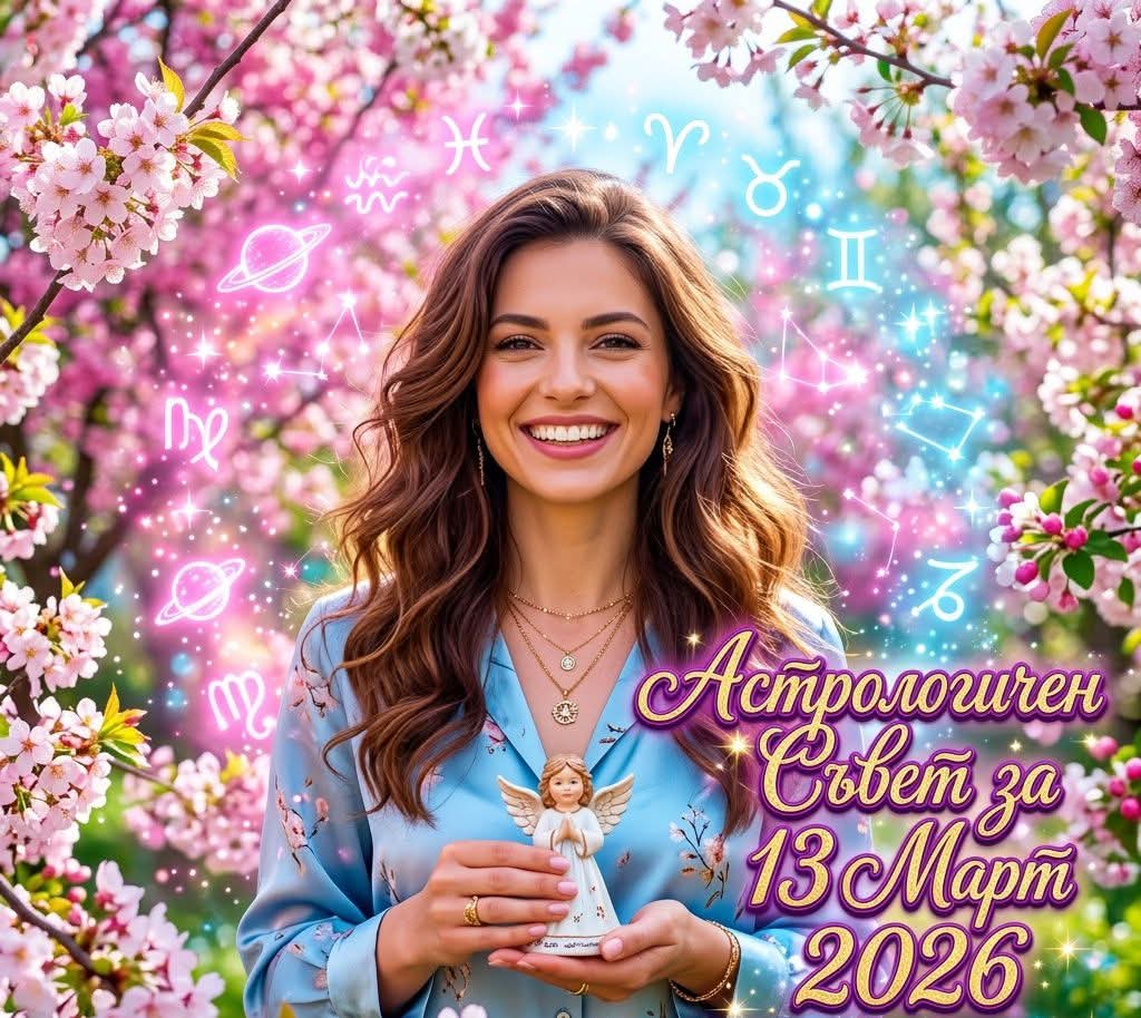 Астрологичен Съвет за 13 Март 2026 за всяка зодия Астрологичен Съвет за 13 Март 2026 за всяка зодия