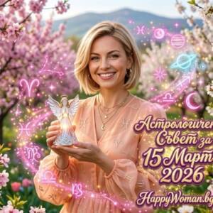 Астрологичен Съвет за 15 Март 2026 за всяка зодия Астрологичен Съвет за 15 Март 2026 за всяка зодия