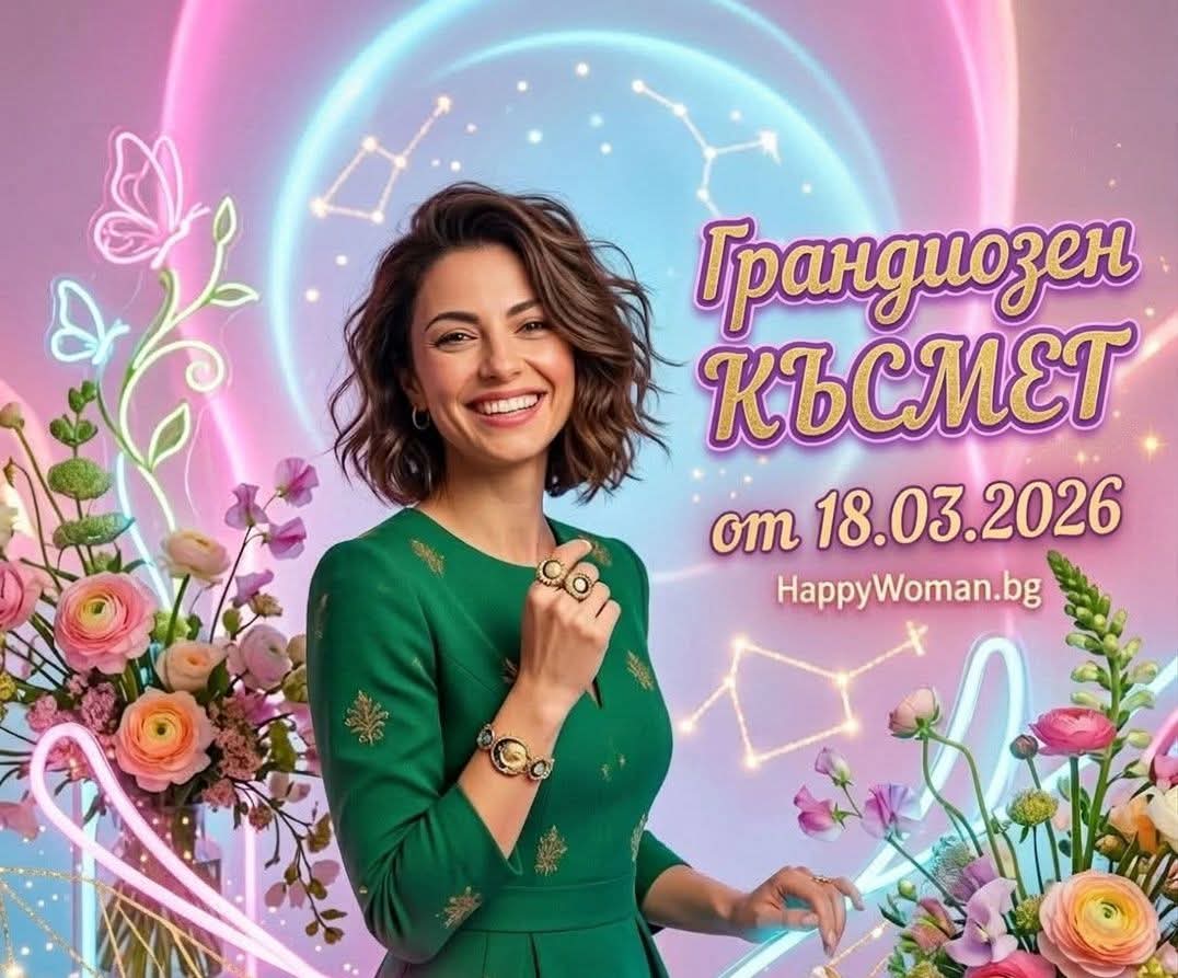 Великолепна Сряда: Грандиозен Късмет от 18.03.2026 за 6 Избрани зодиакални знака Великолепна Сряда: Грандиозен Късмет от 18.03.2026 за 6 Избрани зодиакални знака