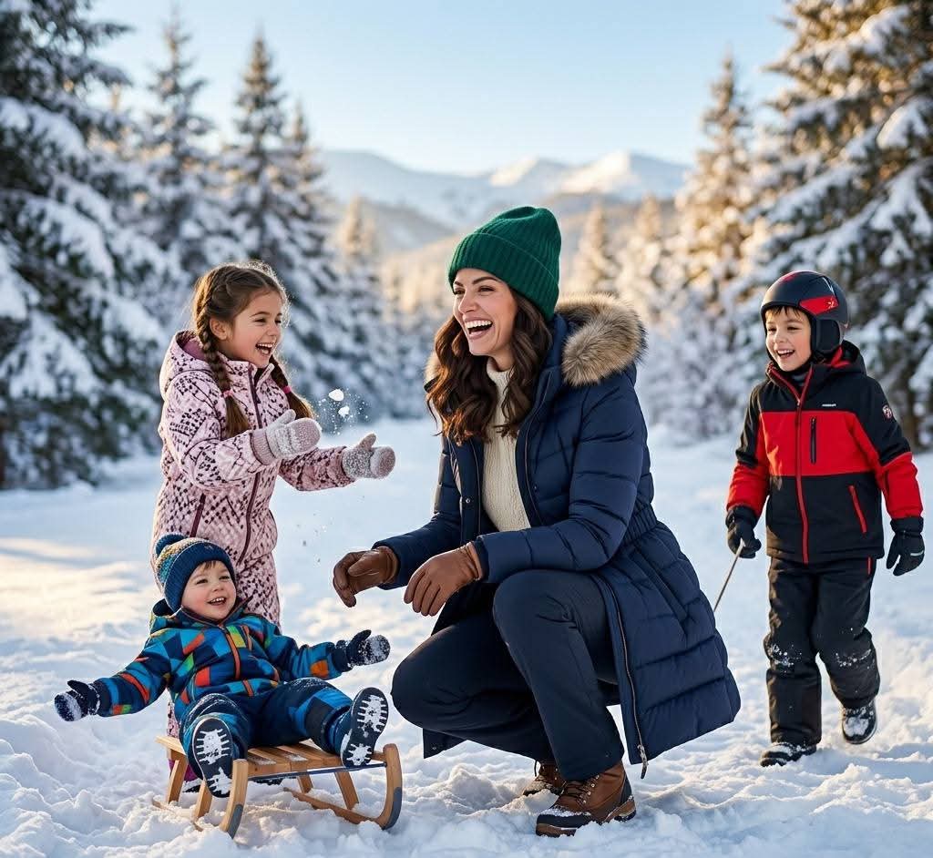 Детски игри навън през всеки сезон: малки стъпки към по-здрави и щастливи деца Детски игри навън през зимата / снимка с авторски права на списание HappyWoman.bg