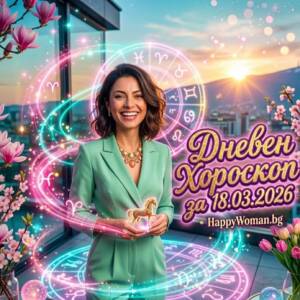 Дневен Хороскоп за 18 Март 2026 - сряда Дневен Хороскоп за 18 Март 2026 - сряда