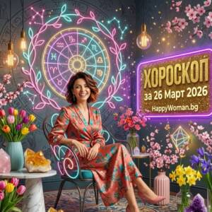 Дневен хороскоп за 26 Март 2026 - четвъртък Дневен хороскоп за 26 Март 2026 - четвъртък