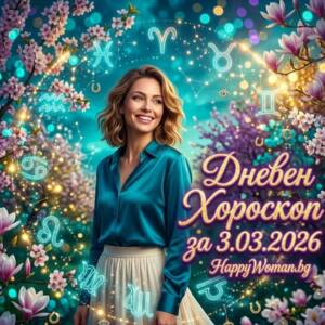 Дневен Хороскоп за 3.03.2026 - вторник Дневен Хороскоп за 3.03.2026 - вторник