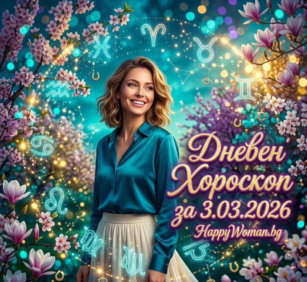 Дневен Хороскоп за 3.03.2026 - вторник Дневен Хороскоп за 3.03.2026 – вторник