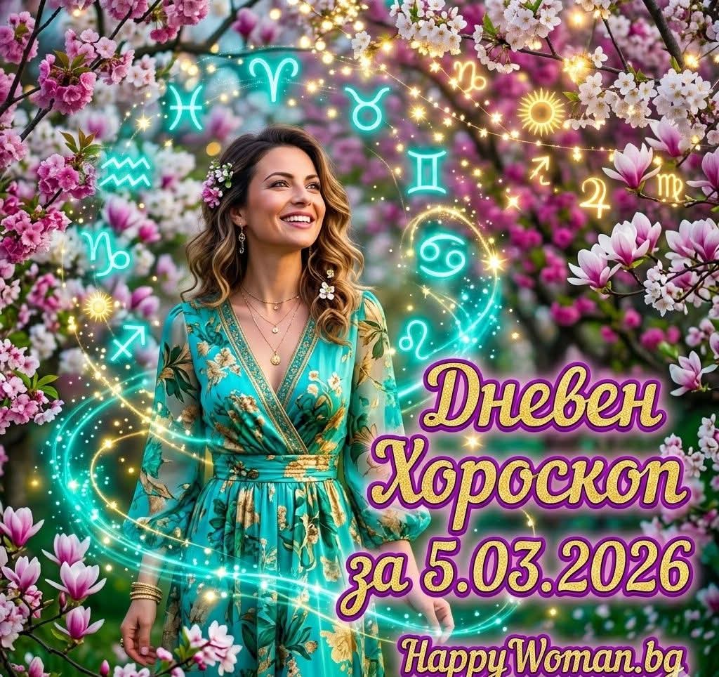 Дневен Хороскоп за 5.03.2026 - четвъртък Дневен Хороскоп за 5.03.2026 – четвъртък