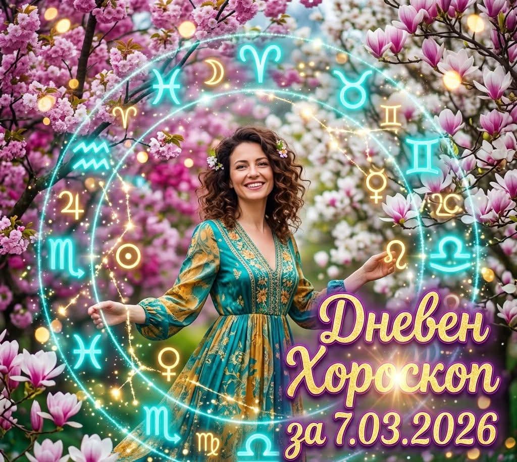 Дневен Хороскоп за 7.03.2026 - събота Дневен Хороскоп за 7.03.2026 – събота