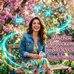 Дневен Хороскоп за 8.03.2026 - неделя Дневен Хороскоп за 8.03.2026 - неделя