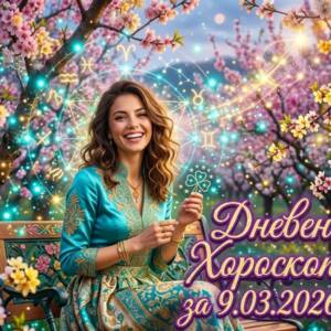 Дневен Хороскоп за 9.03.2026 - понеделник Дневен Хороскоп за 9.03.2026 - понеделник