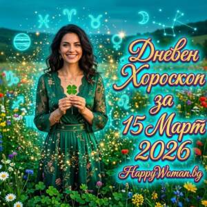 Дневен хороскоп за 15 Март 2026 - неделя Дневен хороскоп за 15 Март 2026 - неделя
