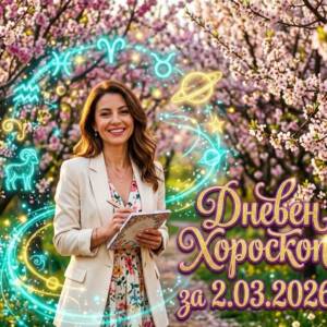 Дневен Хороскоп за 2.03.2026 - понеделник Дневен Хороскоп за 2.03.2026 - понеделник