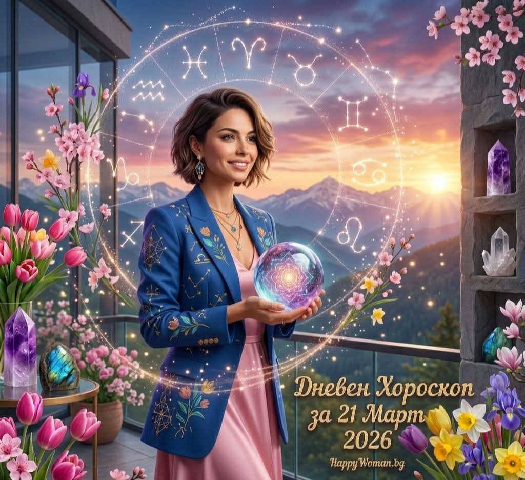Дневен хороскоп за 21 Март 2026 - събота Дневен хороскоп за 21 Март 2026 – събота