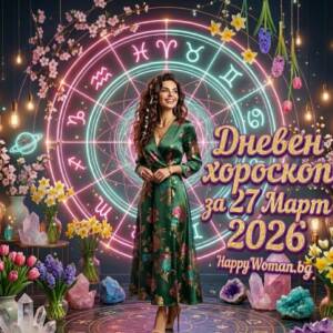 Дневен хороскоп за 27 Март 2026 - петък Дневен хороскоп за 27 Март 2026 - петък