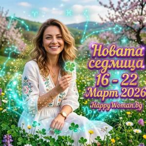 Новата седмица 16 - 22 Март 2026 носи Океан от Успех и Огромен Късмет за Няколко зодии Новата седмица 16 - 22 Март 2026 носи Океан от Успех и Огромен Късмет за Няколко зодии