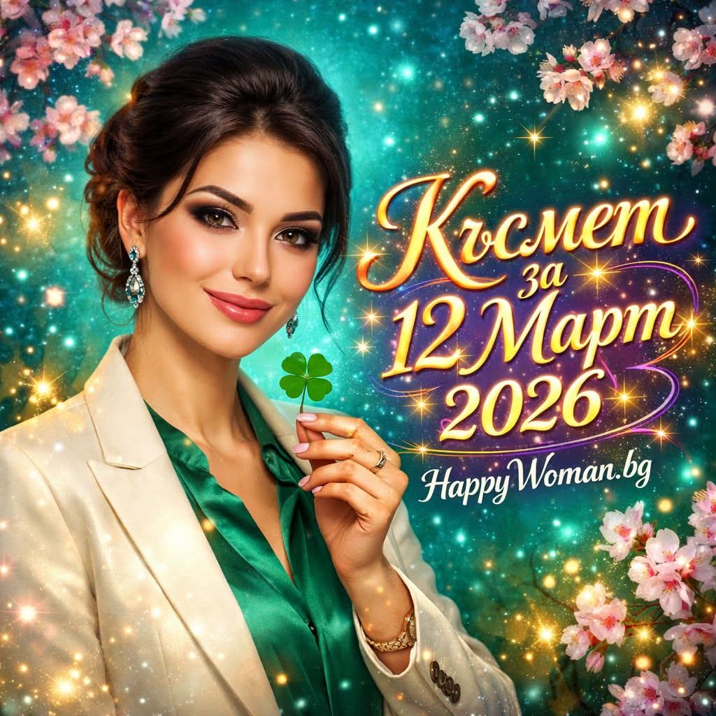 Късмет за 12 Март 2026 за всяка зодия Късмет за 12 Март 2026 за всяка зодия