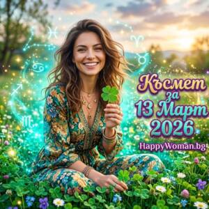 Късмет за 13 Март 2026 за всяка зодия Късмет за 13 Март 2026 за всяка зодия