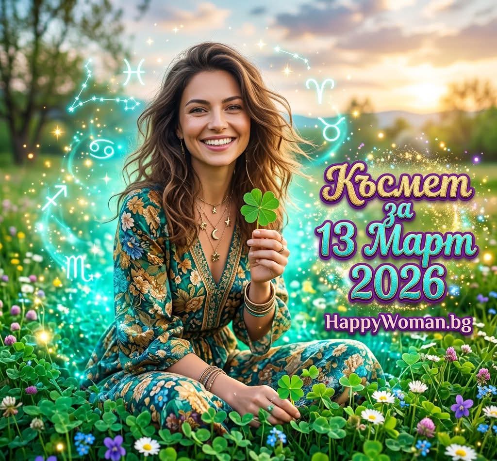 Късмет за 13 Март 2026 за всяка зодия Късмет за 13 Март 2026 за всяка зодия