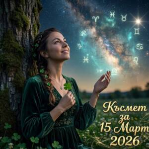 Късмет за 15 Март 2026 за всяка зодия Късмет за 15 Март 2026 за всяка зодия