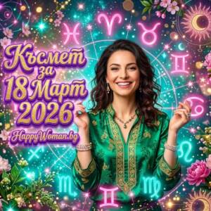 Късмет за 18 Март 2026 за всяка зодия Късмет за 18 Март 2026 за всяка зодия