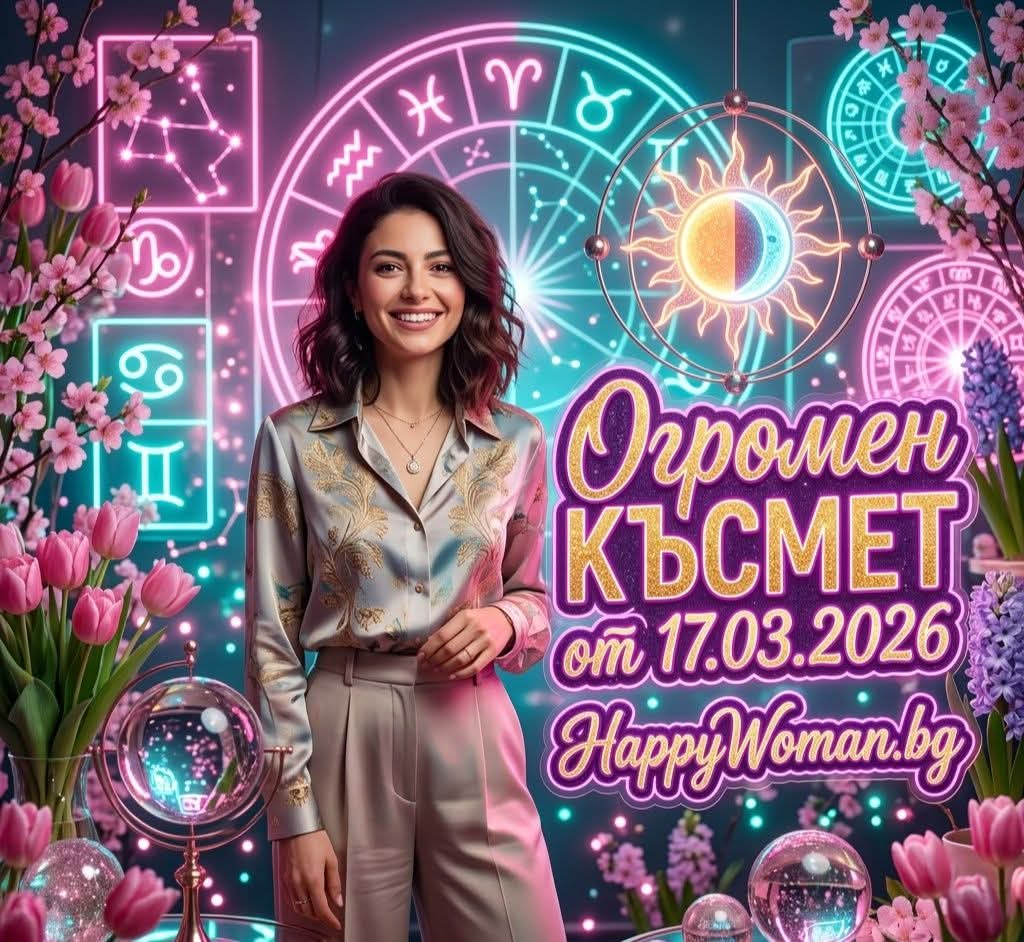 Златен Вторник носи Огромен Късмет от 17.03.2026 и сбъдва мечтите на 7 зодии - започва период на невероятен шанс Златен Вторник носи Огромен Късмет от 17.03.2026 и сбъдва мечтите на 7 зодии / снимка с авторски права на списание HappyWoman.bg