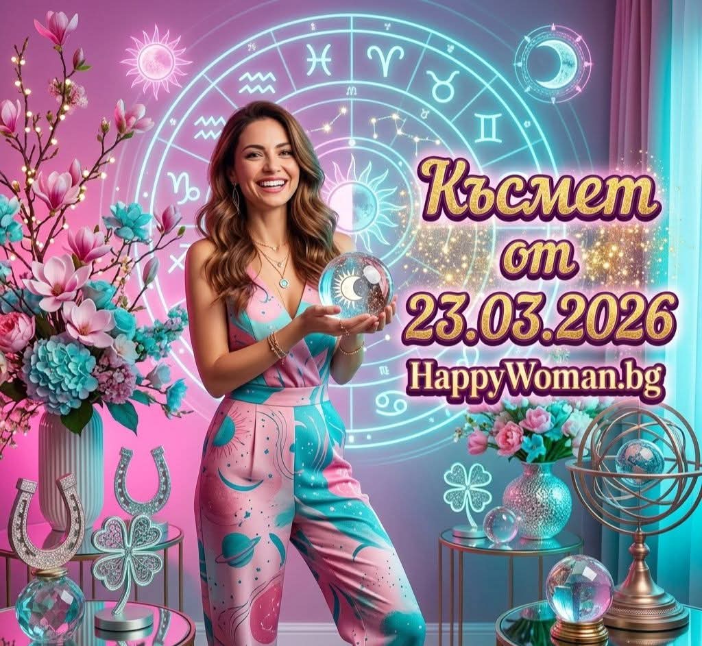 Новата Седмица започва с Ударно Голям Късмет от 23.03.2026 за 7 зодии Новата Седмица започва с Ударно Голям Късмет от 23.03.2026 за 7 зодии