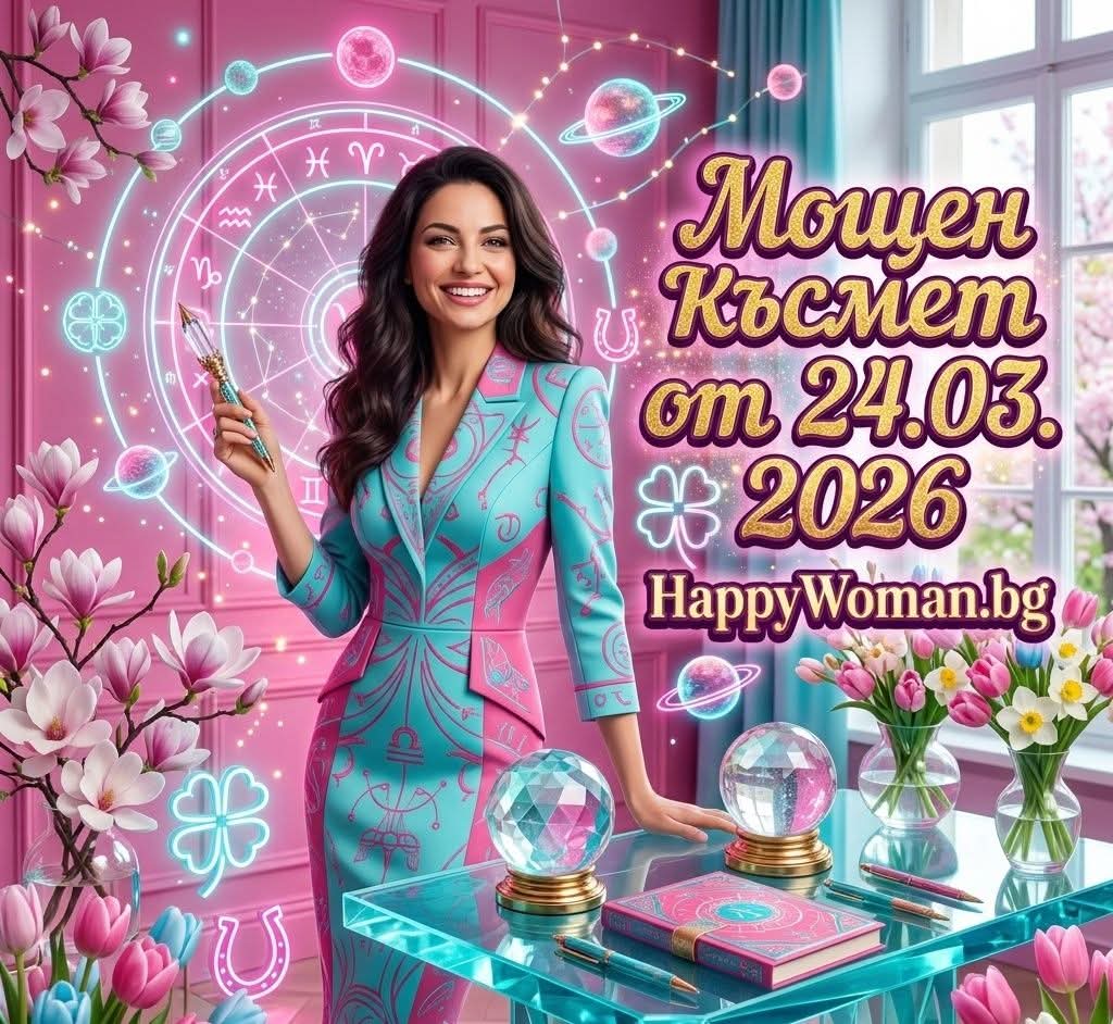 Мощен Късмет от 24.03.2026 се отключва за 5 зодии Мощен Късмет от 24.03.2026 се отключва за 5 зодии