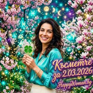 Късметче за 2.03.2026 за всяка зодия Късметче за 2.03.2026 за всяка зодия