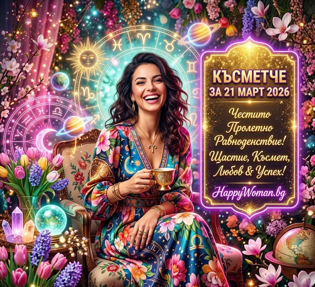 Късметче за 21 Март 2026 за всяка зодия Късметче за 21 Март 2026 за всяка зодия