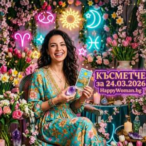 Късметче за 24.03.2026 за всяка зодия Късметче за 24.03.2026 за всяка зодия