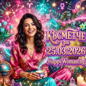 Късметче за 25.03.2026 за всяка зодия Късметче за 25.03.2026 за всяка зодия