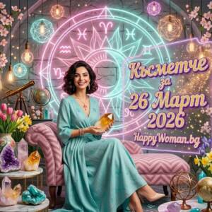 Късметче за 26.03.2026 за всяка зодия Късметче за 26.03.2026 за всяка зодия