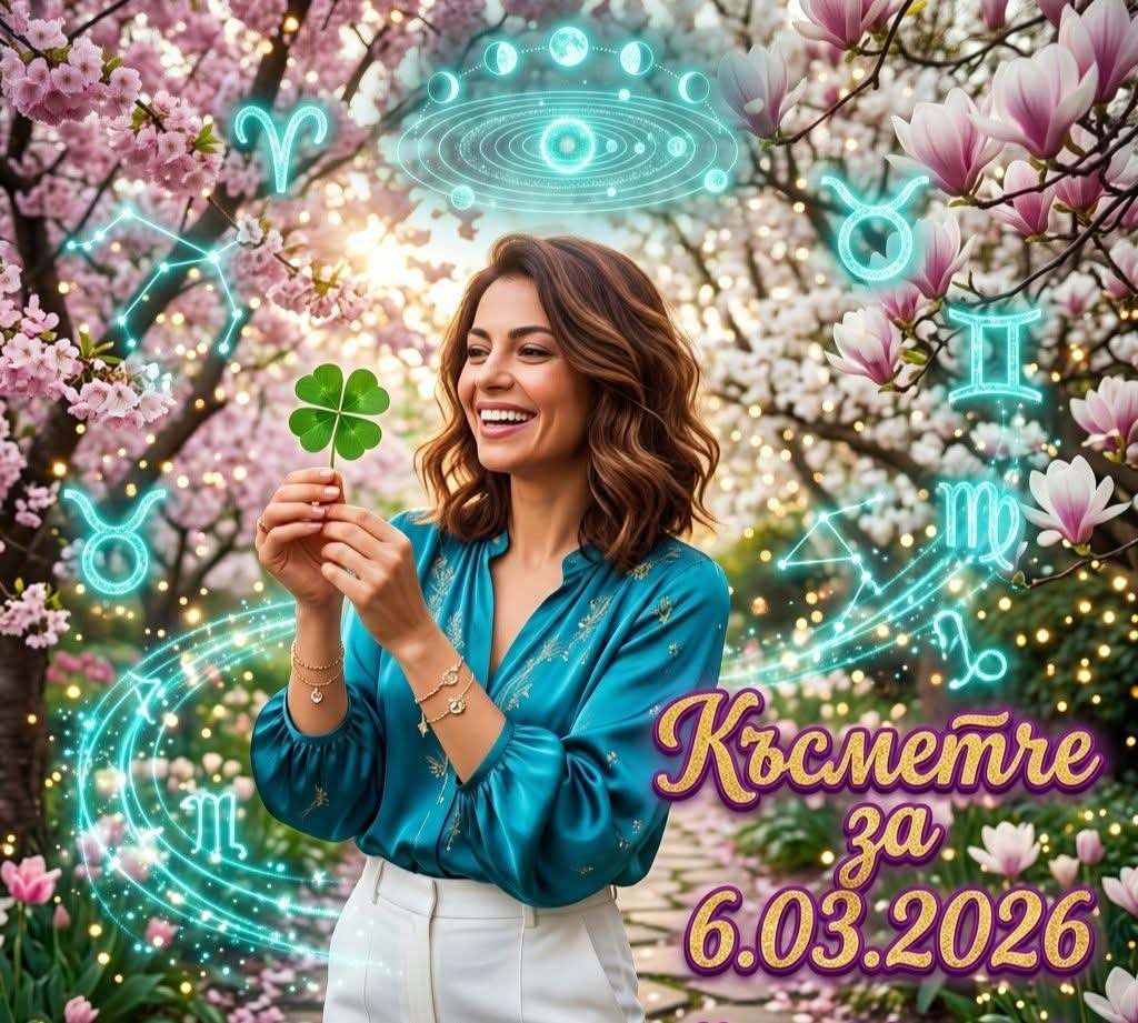 Късметче за 6.03.2026 за всяка зодия Късметче за 6.03.2026 за всяка зодия