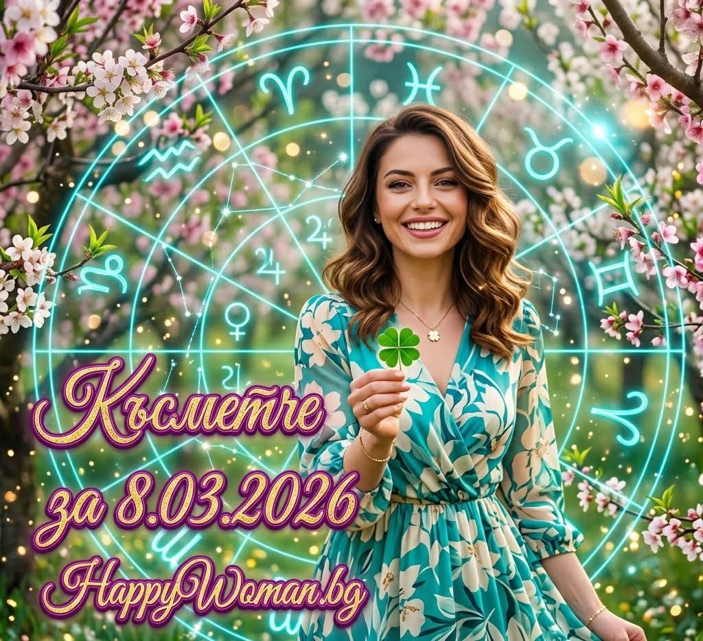 Късметче за 8.03.2026 за всяка зодия Късметче за 8.03.2026 за всяка зодия
