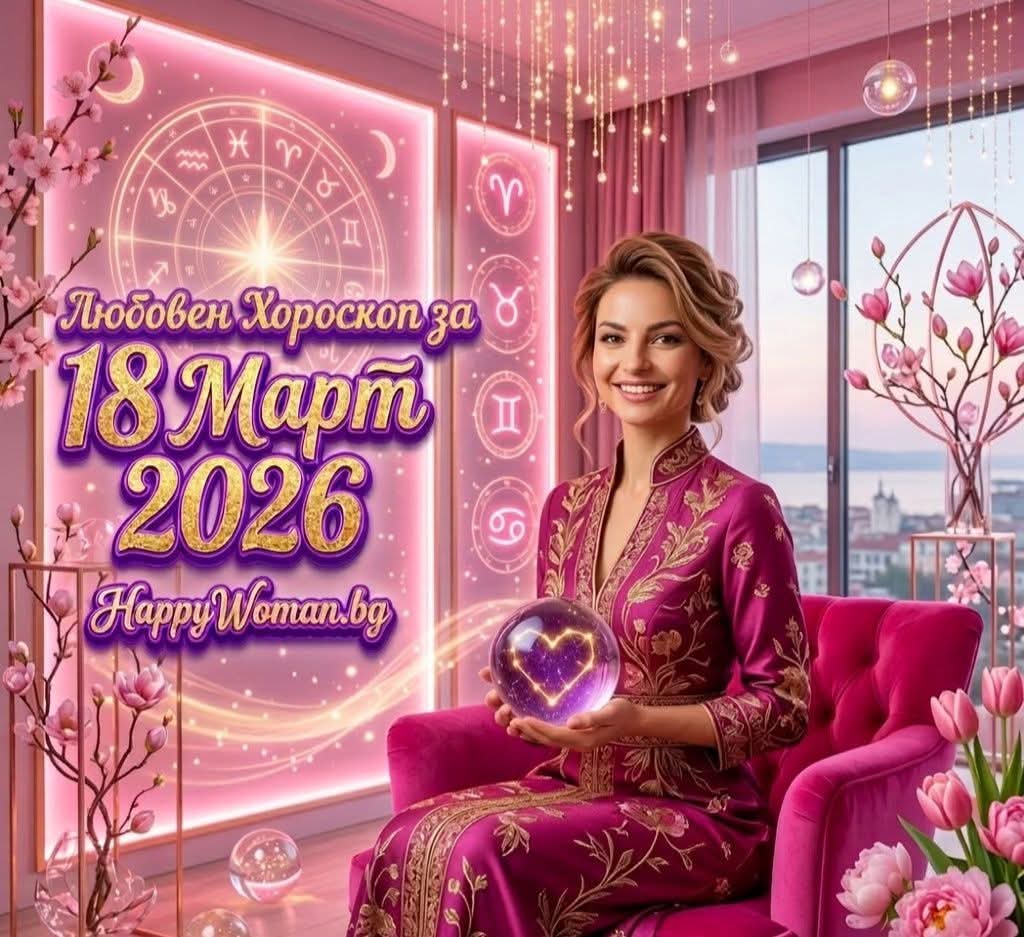 Любовен Хороскоп за 18 Март 2026 - сряда Любовен Хороскоп за 18 Март 2026 – сряда