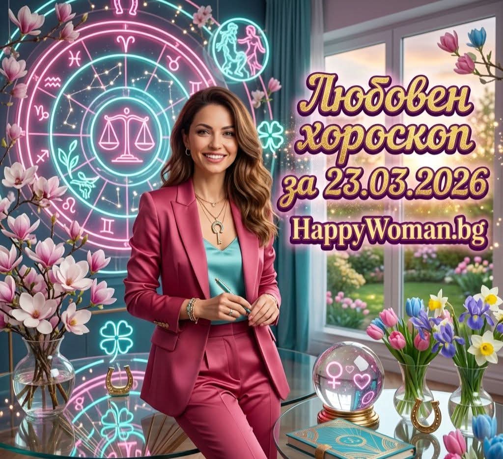 Любовен Хороскоп за 23 Април 2026 - понеделник Любовен Хороскоп за 23 Април 2026 – понеделник