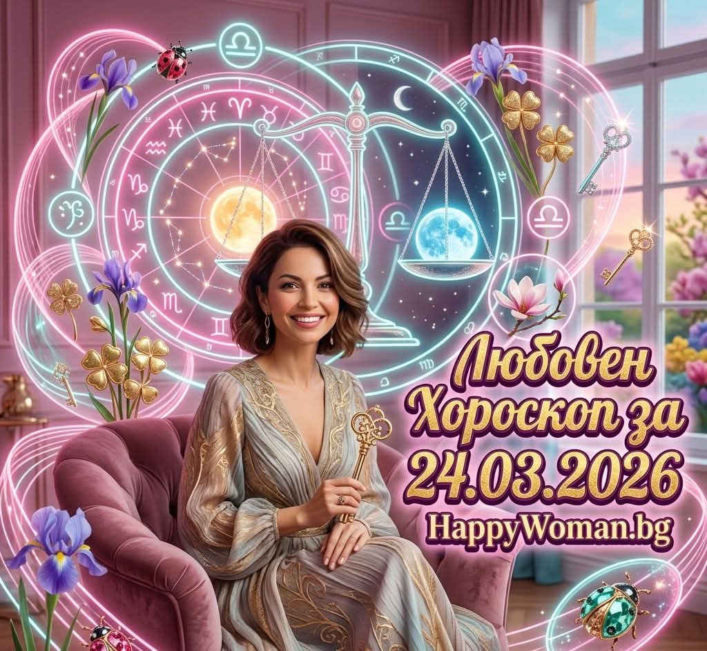 Любовен Хороскоп за 24.03.2026 - вторник Любовен Хороскоп за 24.03.2026 – вторник