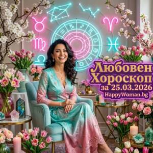 Любовен Хороскоп за 25.03.2026 за всяка зодия Любовен Хороскоп за 25.03.2026 за всяка зодия