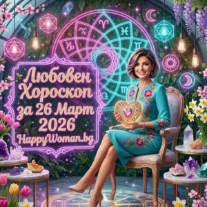 Любовен Хороскоп за 26.03.2026 за всяка зодия Любовен Хороскоп за 26.03.2026 за всяка зодия