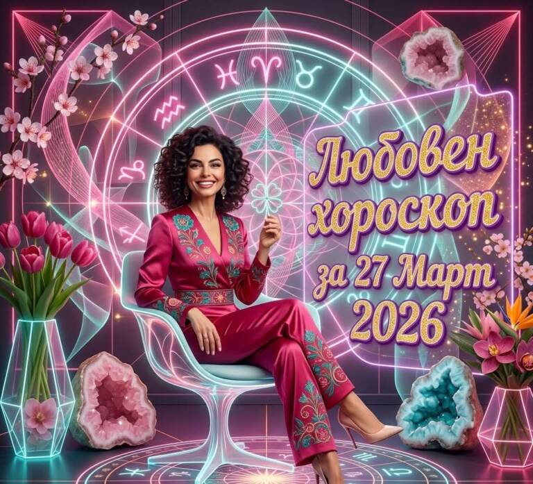 Любовен Хороскоп за 27.03.2026 за всяка зодия Любовен Хороскоп за 27.03.2026 за всяка зодия