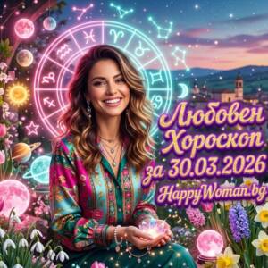 Любовен Хороскоп за 30.03.2026 - понеделник Любовен Хороскоп за 30.03.2026 - понеделник
