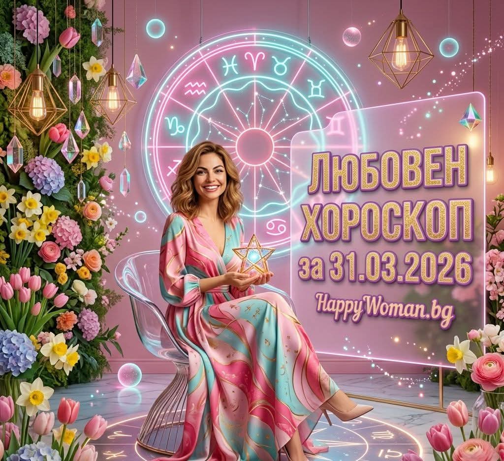 Любовен Хороскоп за 31.03.2026 - вторник Любовен Хороскоп за 31.03.2026 – вторник