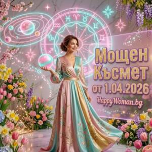 Ударно Начало с Мощен Късмет от 1.04.2026 Носи Пари и Растеж на 8 Зодии Време е за вашето ново начало с феноменален Късмет от 1.04.2026 / снимка с авторски права на списание HappyWoman.bg