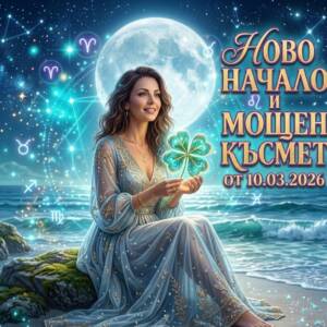 Златен Вторник: Грандиозно Ново Начало и Мощен Късмет от 10.03.2026 за 8 зодии Златен Вторник: Грандиозно Ново Начало и Мощен Късмет от 10.03.2026 за 8 зодии