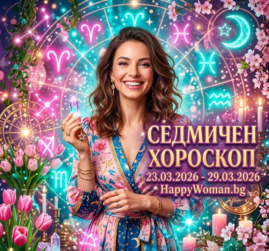 Седмичен Хороскоп за 23.03.2026 - 29.03.2026 за всяка зодия Седмичен Хороскоп за 23.03.2026 – 29.03.2026 за всяка зодия