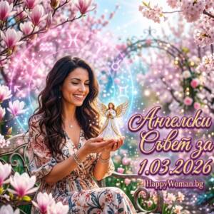 Ангелски Съвет за 1.03.2026 за всяка зодия Ангелски Съвет за 1.03.2026 за всяка зодия