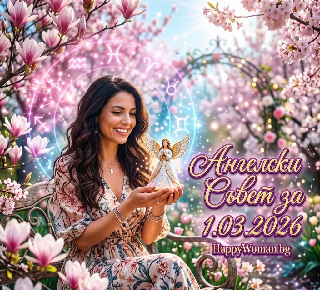 Ангелски Съвет за 1.03.2026 за всяка зодия Ангелски Съвет за 1.03.2026 за всяка зодия