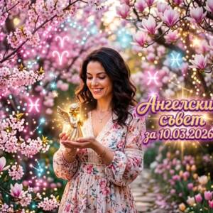 Ангелски Съвет за 10.03.2026 за всяка зодия Ангелски Съвет за 10.03.2026 за всяка зодия