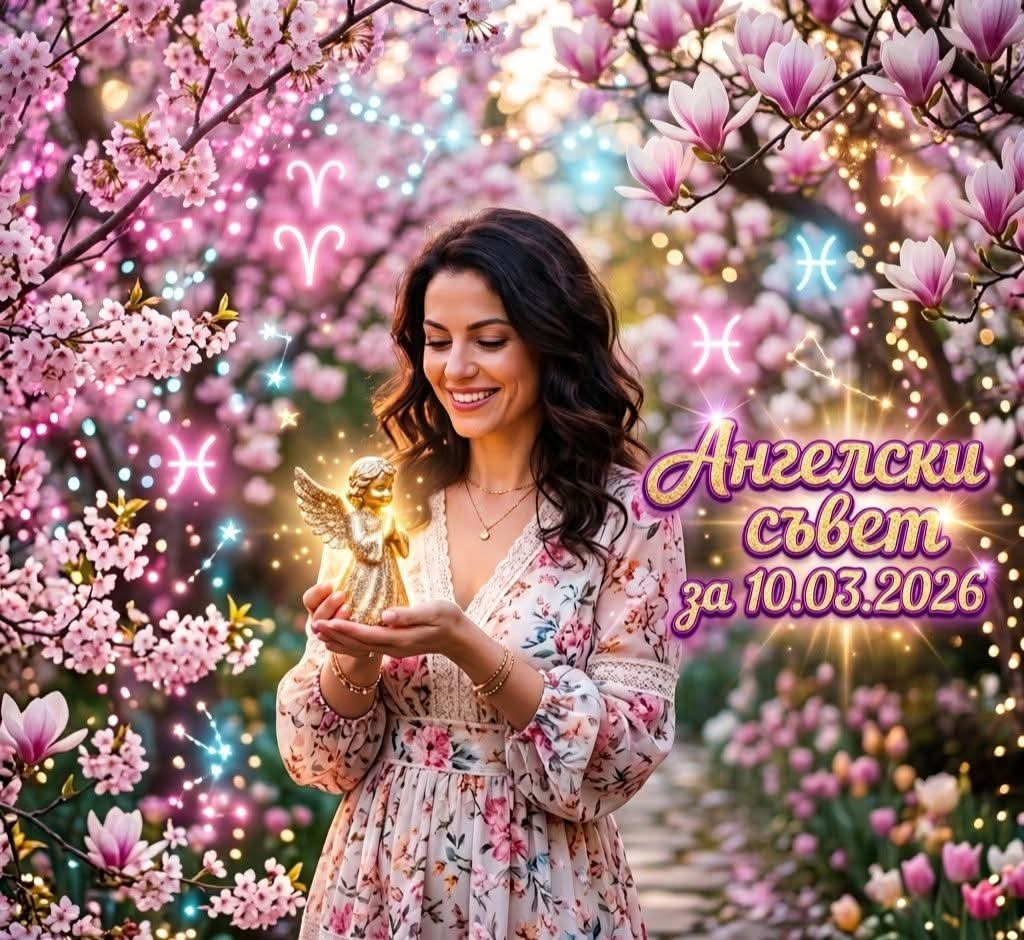 Ангелски Съвет за 10.03.2026 за всяка зодия Ангелски Съвет за 10.03.2026 за всяка зодия