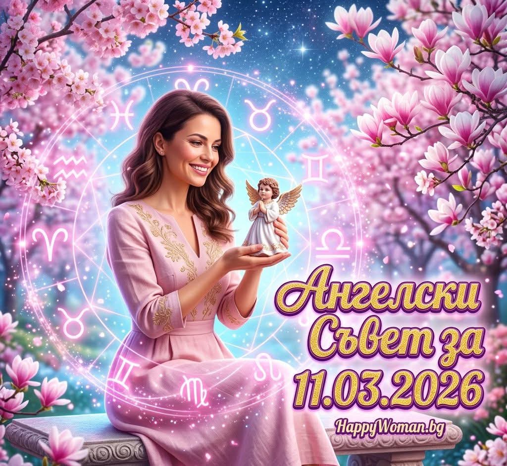 Ангелски Съвет за 11.03.2026 за всяка зодия Ангелски Съвет за 11.03.2026 за всяка зодия