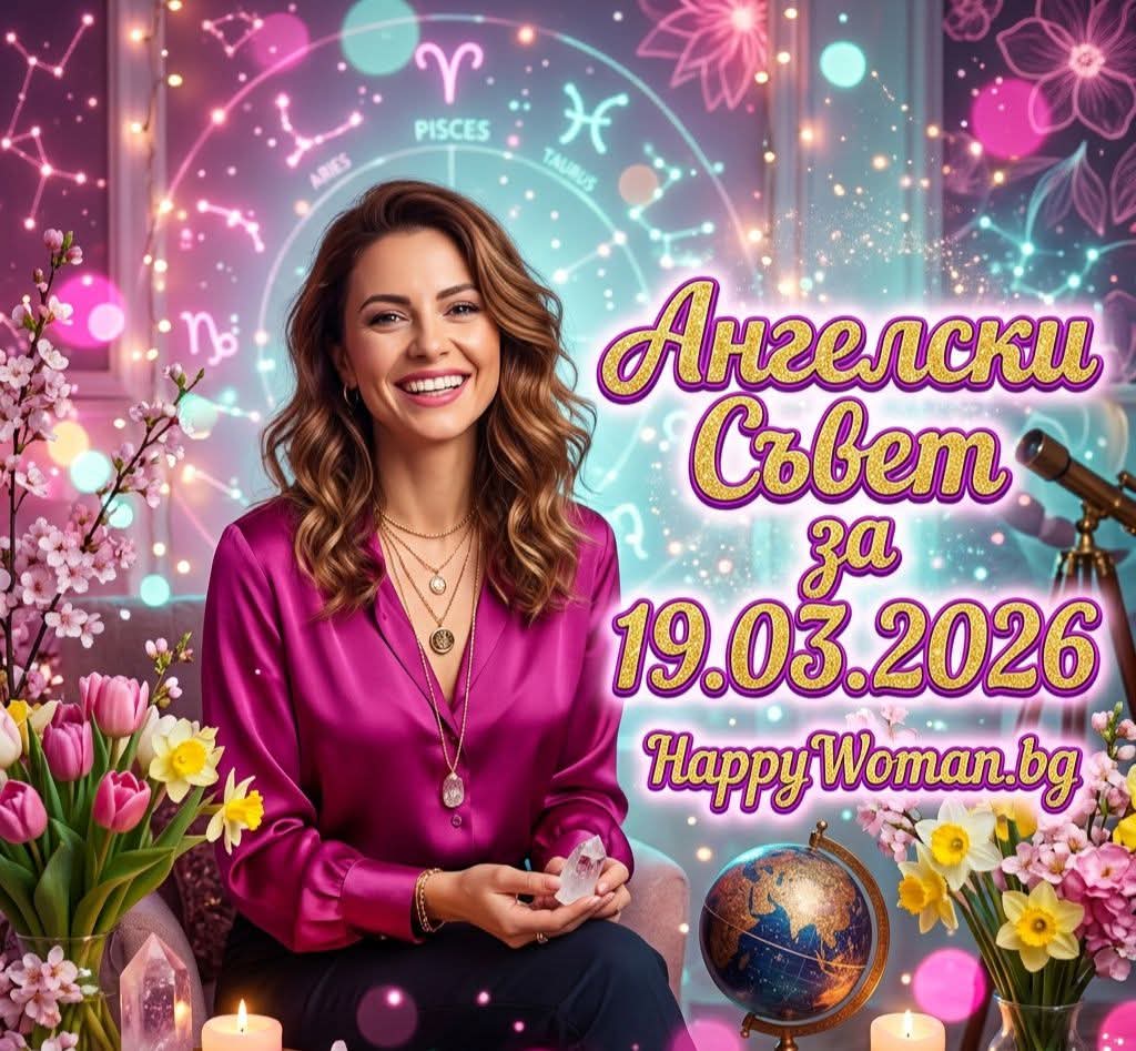 Ангелски Съвет за 19.03.2026 за всяка зодия Ангелски Съвет за 19.03.2026 за всяка зодия
