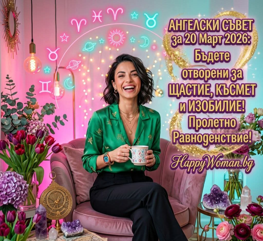 Ангелски Съвет за 20 Март 2026 за всяка зодия Ангелски Съвет за 20 Март 2026 за всяка зодия